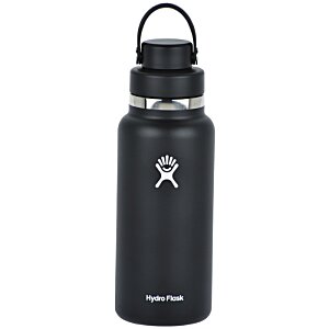 Additional Image 3 - a black water bottle with a white logo