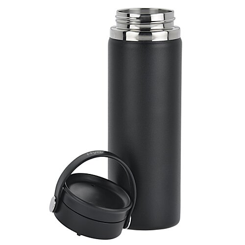Additional Image 4 - a black and silver thermos