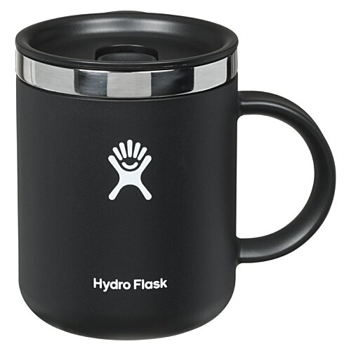 Additional Image 2 - a black mug with a white logo