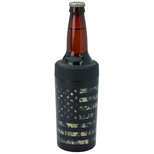 Additional Image 2 - a bottle of beer with a black cover