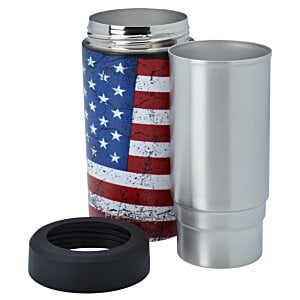 Additional Image 3 - a metal container with a flag on it