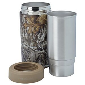 Additional Image 3 - a silver container with a brown tape around it