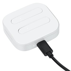 Additional Image 4 - a white square object with a black cord