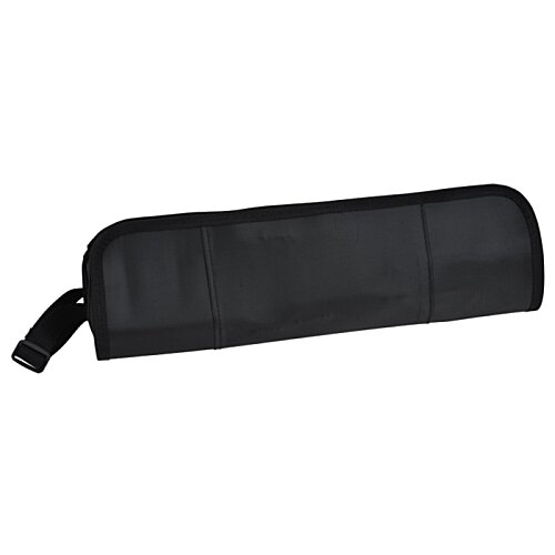 Additional Image 3 - a black pencil case with a zipper