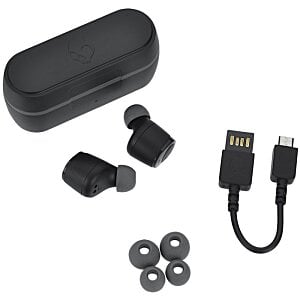 Additional Image 1 - a black case with earbuds and plugs