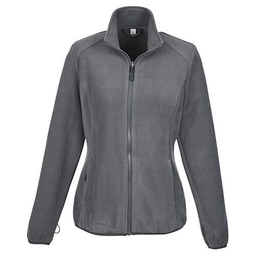 Additional Image 3 - a grey jacket with a zipper