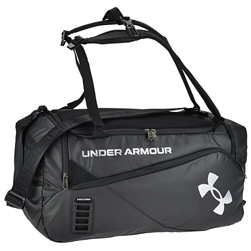 Additional Image 1 - a black duffel bag with white text