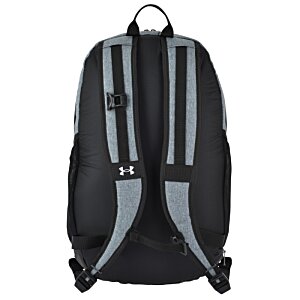 Additional Image 3 - a black backpack with grey stripes