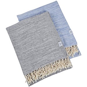 Additional Image 2 - a blue and grey blanket