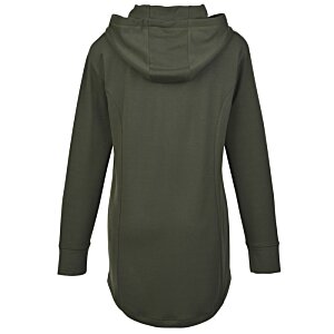 Additional Image 1 - a back view of a green jacket