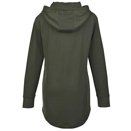 Additional Image 1 - a back view of a green jacket