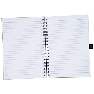 Additional Image 1 - a spiral notebook with a black metal spiral