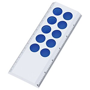Additional Image 1 - a white rectangular object with blue circles