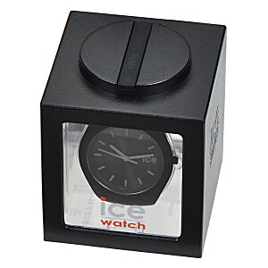 Additional Image 2 - a black square box with a black clock on it