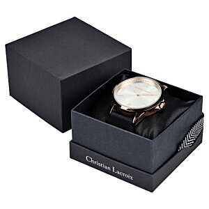 Additional Image 1 - a black box with a white watch in it