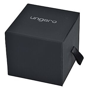 Additional Image 2 - a black cube with a black ribbon