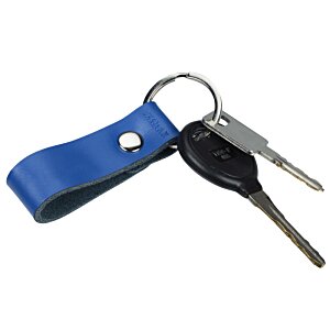 Additional Image 2 - a blue key chain with a blue strap