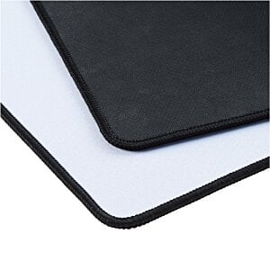 Additional Image 2 - a close up of a black and white mouse pad