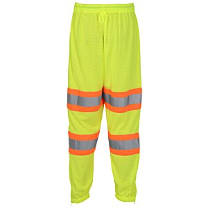 Additional Image 1 - a pair of yellow pants with reflective stripes