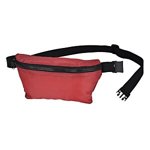 Additional Image 1 - a red waist bag with a black strap