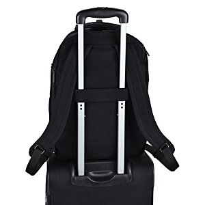 Additional Image 6 - a black suitcase with silver handles