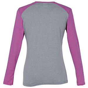 Additional Image 1 - a grey and purple long sleeved shirt