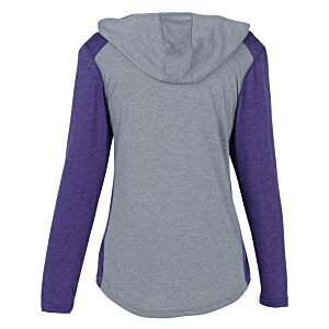 Additional Image 1 - a grey and purple hoodie