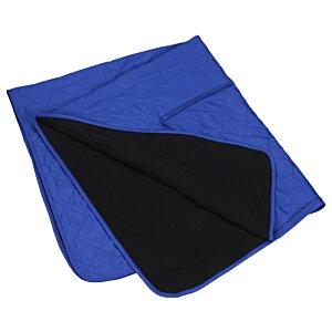 Additional Image 3 - a blue and black blanket