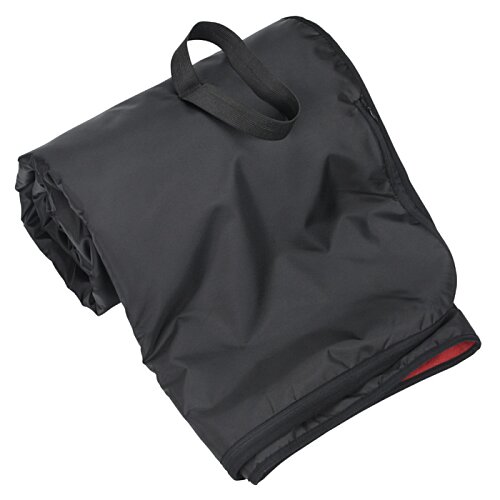 Additional Image 3 - a black blanket on a white background