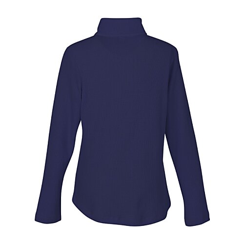 Additional Image 1 - a blue shirt with a long sleeve
