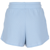 a pair of light blue shorts