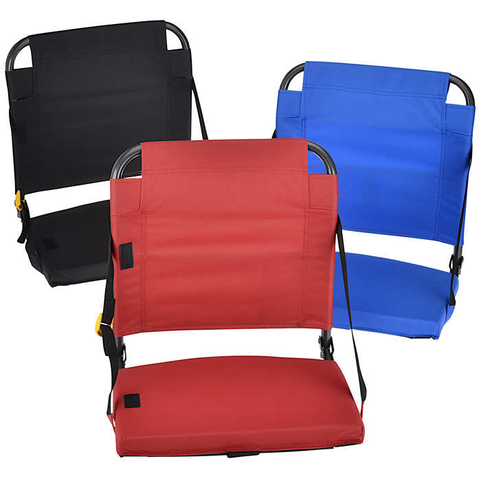 Folding Stadium Seat Cushion for Bleachers Red / A