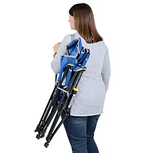 Additional Image 6 - a woman carrying a blue and black backpack