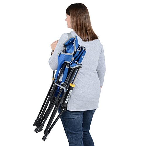 Additional Image 6 - a woman carrying a blue and black backpack