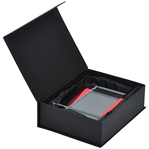 Additional Image 2 - a black box with a red stripe inside