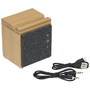 Additional Image 1 - a black and tan box with black cords