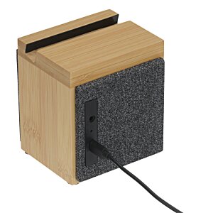 Additional Image 2 - a wooden box with a black cord