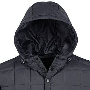 Additional Image 2 - a black hooded jacket with a hood