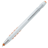 a white and orange pen