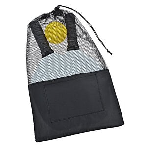 Additional Image 3 - a black and white bag with a yellow circle