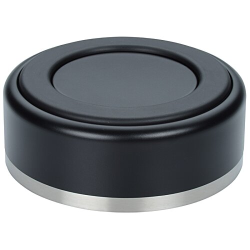 Additional Image 2 - a black and silver round object