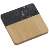 View Image 3 of 4 of Fuse Marble & Bamboo Coaster