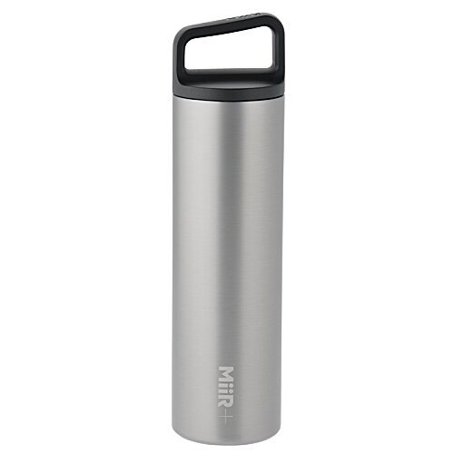Additional Image 1 - a silver and black water bottle