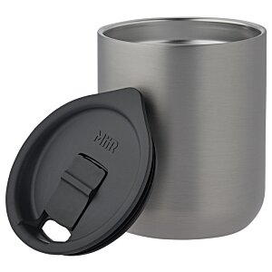 Additional Image 2 - a grey mug with a black lid