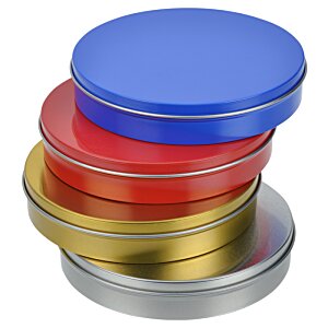 Additional Image 3 - a stack of round metal containers