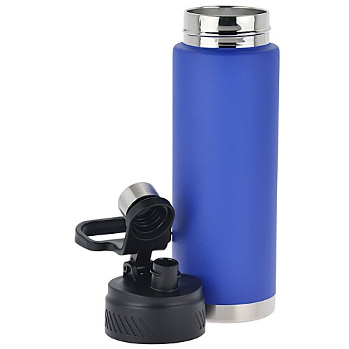 Additional Image 5 - a blue and silver water bottle