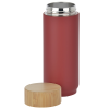View Image 2 of 3 of Tigard Vacuum Bottle with Bamboo Lid - 16 oz.