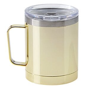 Additional Image 1 - a white and silver coffee mug