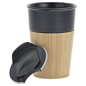 Additional Image 1 - a black and tan cup with a black cloth on it