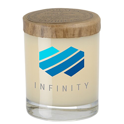 Additional Image 1 - a glass of liquid with a logo on it